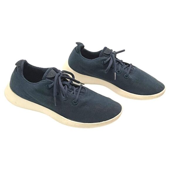 Allbirds Men's Wool Runners, Blue, Size 10 - Picture 1 of 11